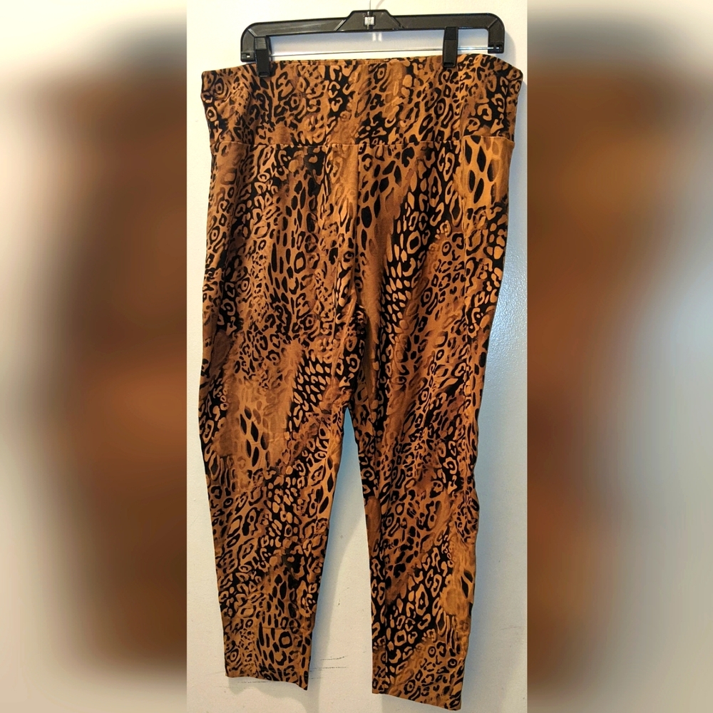 Terra & Sky 2X Leopard Print Leggings
